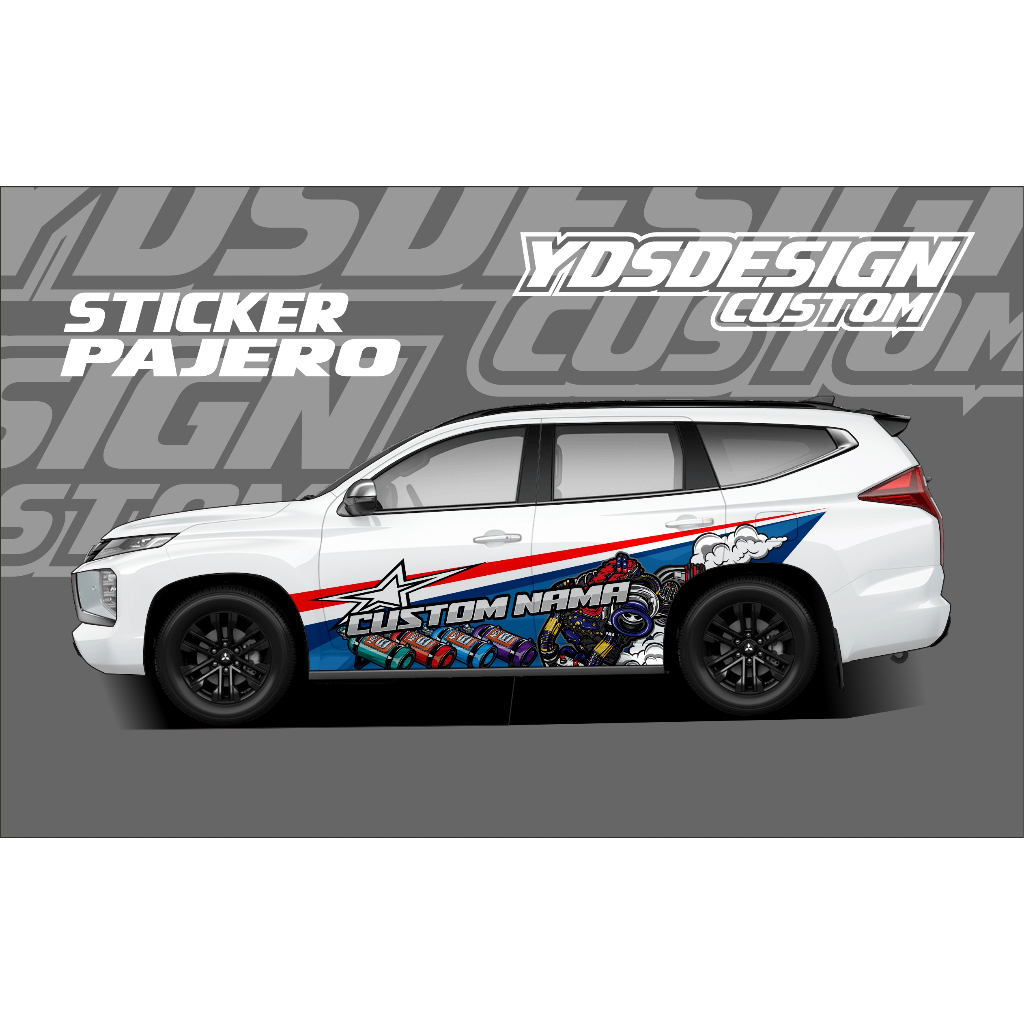 STICKER LIVERY PAJERO,FORTUNER,INNOVA,DLL