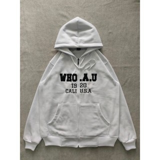 WHO AU CALIFORNIA l JAKET HOODIE WHO.AU CALIFORNIA FULL HANGTAG HIGH QUALITY