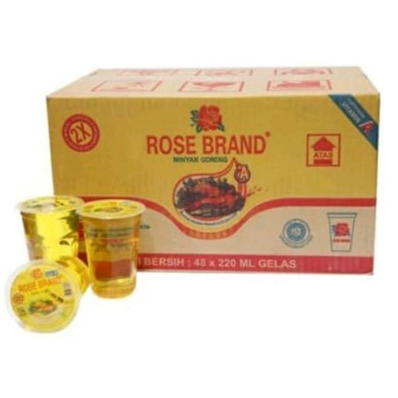 Rose Brand Minyak Goreng Cup 220x48 (1 Dus)