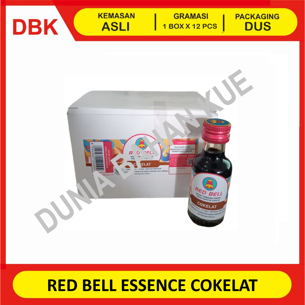 

RED BELL ESSENCE 30 ML - 1 LUSIN 12 PCS - COKELAT COKLAT