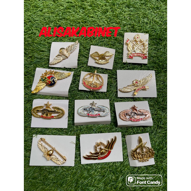 Brivet Exclusive Tanpa Braso PDH TNI AD