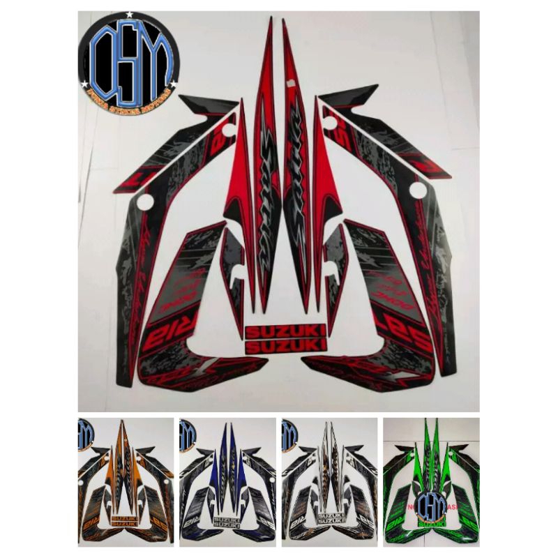 Striping stiker Satria Fu f 150 2013 SE barong list body standar berkualitas