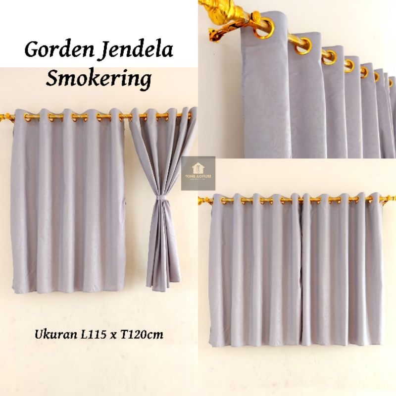 Gorden Pendek Jendela Kamar Aesthethic Gorden Polos Embos