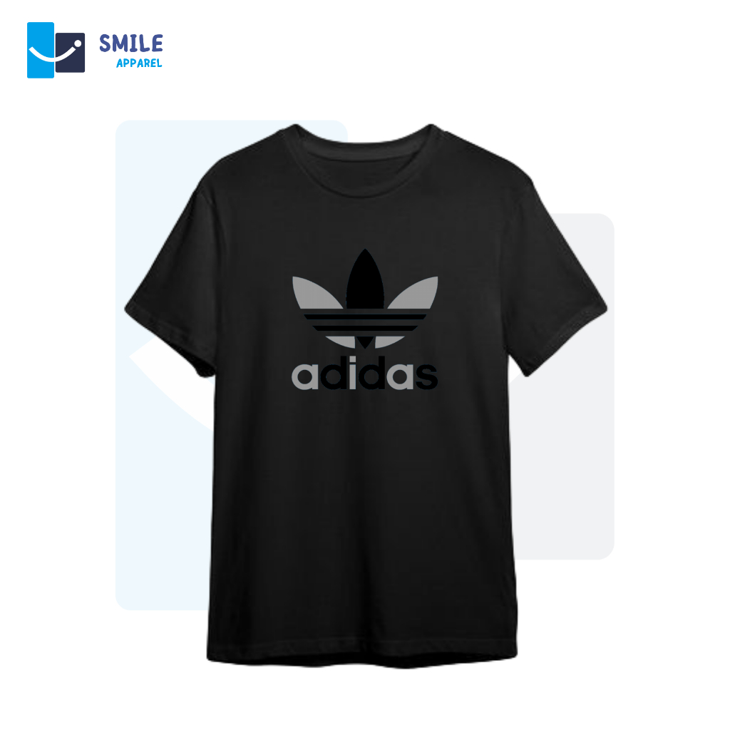 T-Shirt Adidas2 smile Baju Kaos Termurah pria wanita Keren elegan