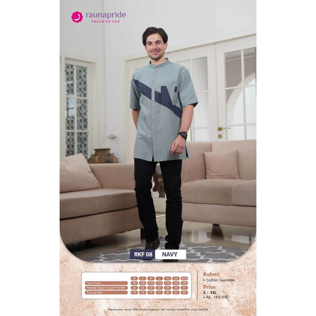 RAUNA koko dewasa lengan panjang lengan pendek RKF 08