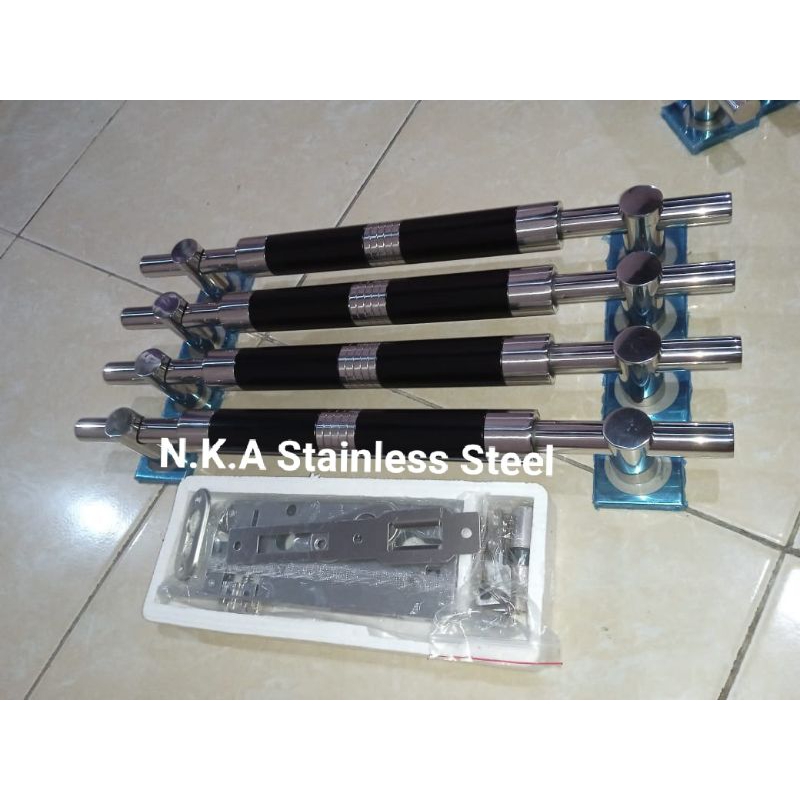 Handle pintu model Suling Sunduk ukuran 45cm/Handle pintu minimalis/handle pintu elegan/gagang pintu