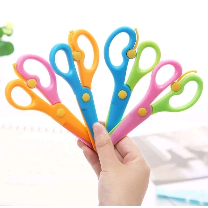

Gunting Kertas Plastik Anak Ujung Tumpul Safety scissors