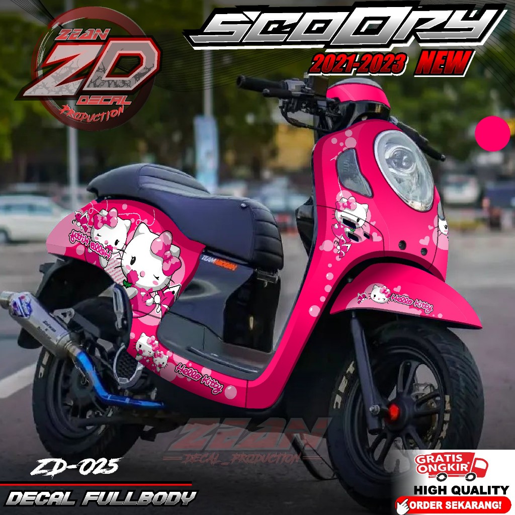 (PROMO COD) TERBARU Decal Sticker Motor Scoopy New 2021 2022 2023 2024 Full Body - Sticker Skotlet V