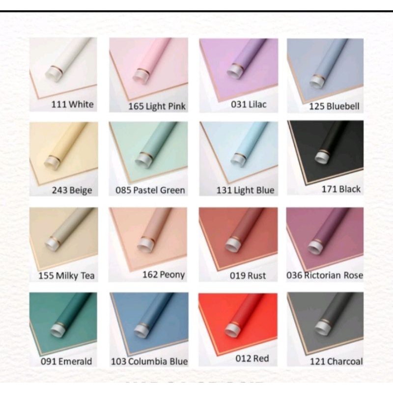 

(5 lembar) kertas buket doble frame