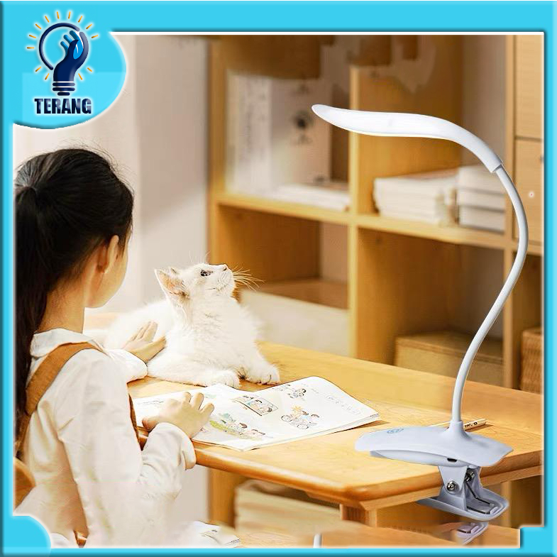 LAMPU JEPIT LED MEJA BELAJAR/LAMPU MEJA BELAJAR/LAMPU BACA PORTABLE/LAMPU JEPIT USB