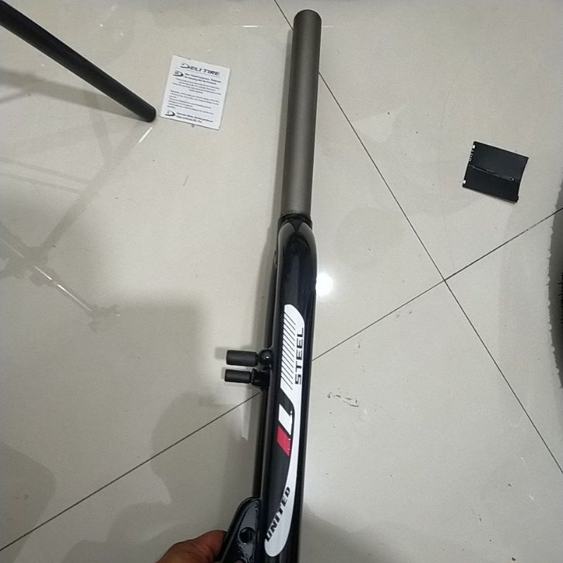 United Fork oversize garpu 20 OS 28.6 mm besi sepeda BMX