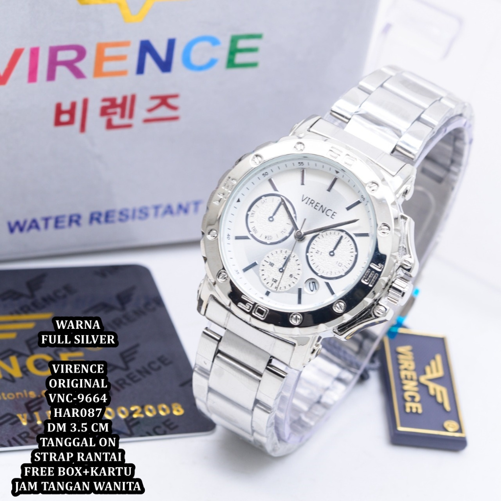 JAM TANGAN WANITA VIRENCE ORIGINAL VNC-9664 JAM TANGAN WANITA TERBARU / JAM TANGAN WANITA TERMURAH /