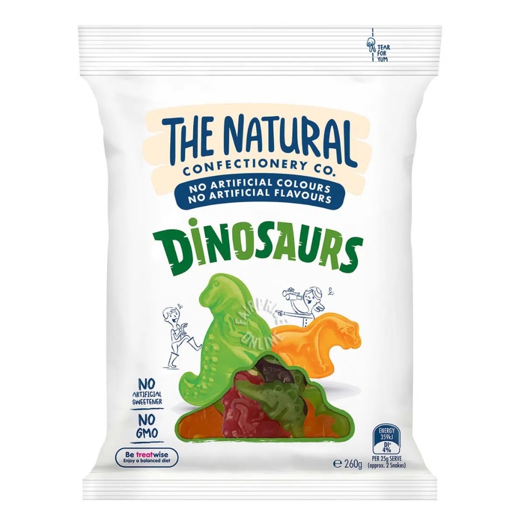 

The Natural Confectionery Co. Fruity Gummies Dinosaurs 260g
