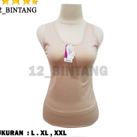 Star Seller Tengtop Miranda Tali Gede/Kaos Dalam wanita.