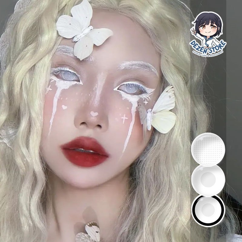 softlens cosplay putih Hinata dan Halloween hantu normal only 14.5mm