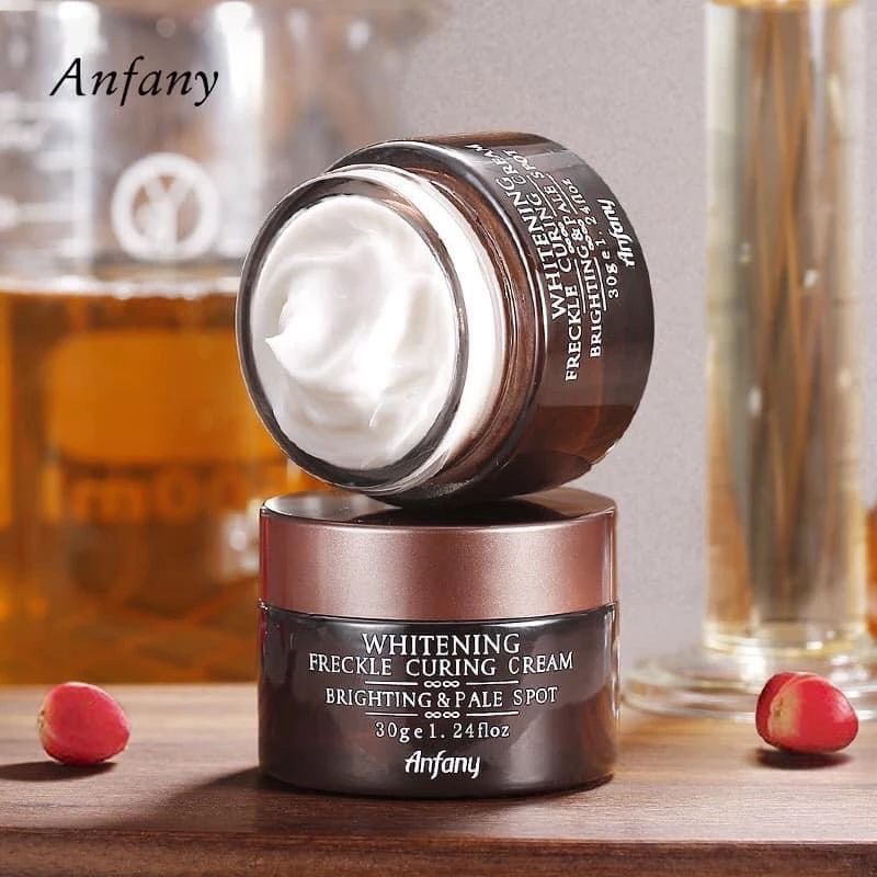 Cream Anfany Whitening Frackle Curing Cream dari Korea/Pemutih Wajah