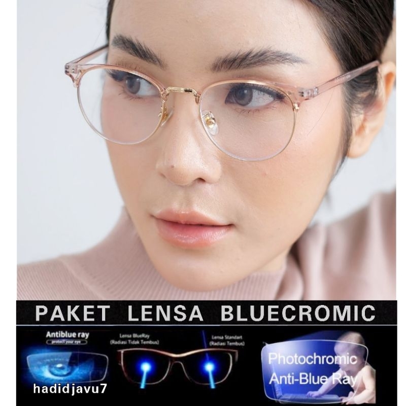 KACAMATA METAL 6214 LENSA ANTIRADIASI BLUERAY PHOTOCROMIC