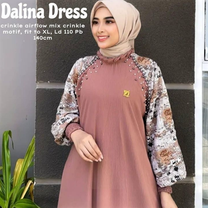 LWNB1458 HOT DALINA DRESS (LABEL MADANI) READY