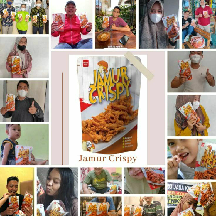 

➾❃❇ JAMUR CRISPY Cemilan Viral Sehat bisa buat Lauk pauk Gurih Renyah Nikamt 100.gram