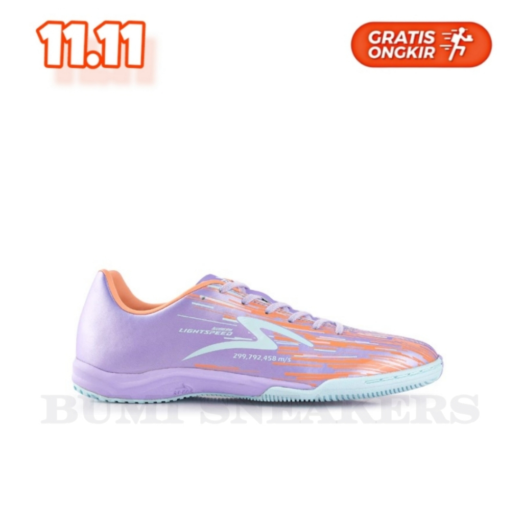 PROMO TERBATAS Sepatu Futsal  SPECS LIGHTSPEED REBORN IN - MOONRAKER - Apricot Wash Frosty Day | Sep