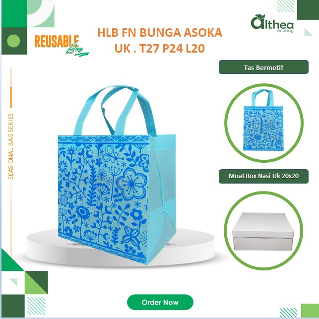 

Kotak Nasi 20x20 | Box Nasi 20x20 | Tas Berkat Ukuran Tas Hajatan Motif Asoka 27x24x20