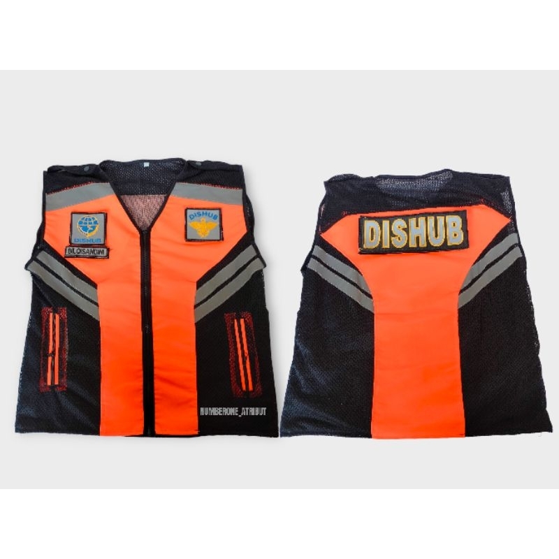 rompi taslan jaring dishub/rompi dishub orange