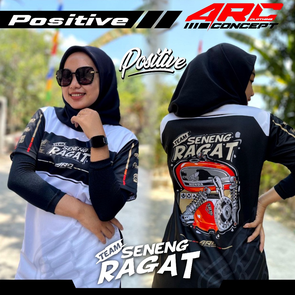 Kaos Jersey Racing Seneng Ragat Motor CB