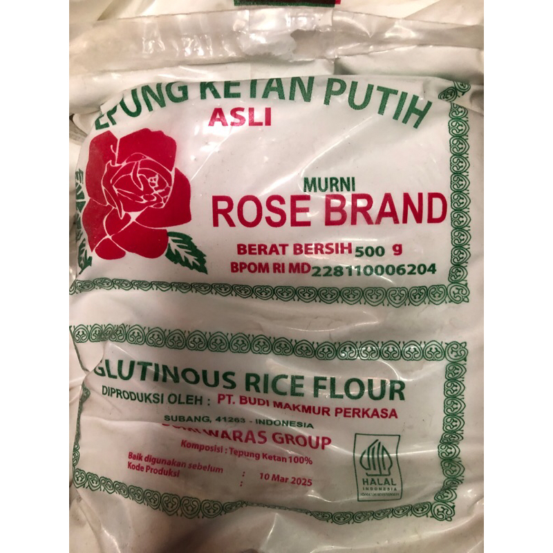 

ROSE BRAND TEPUNG KETAN PUTIH 500gr