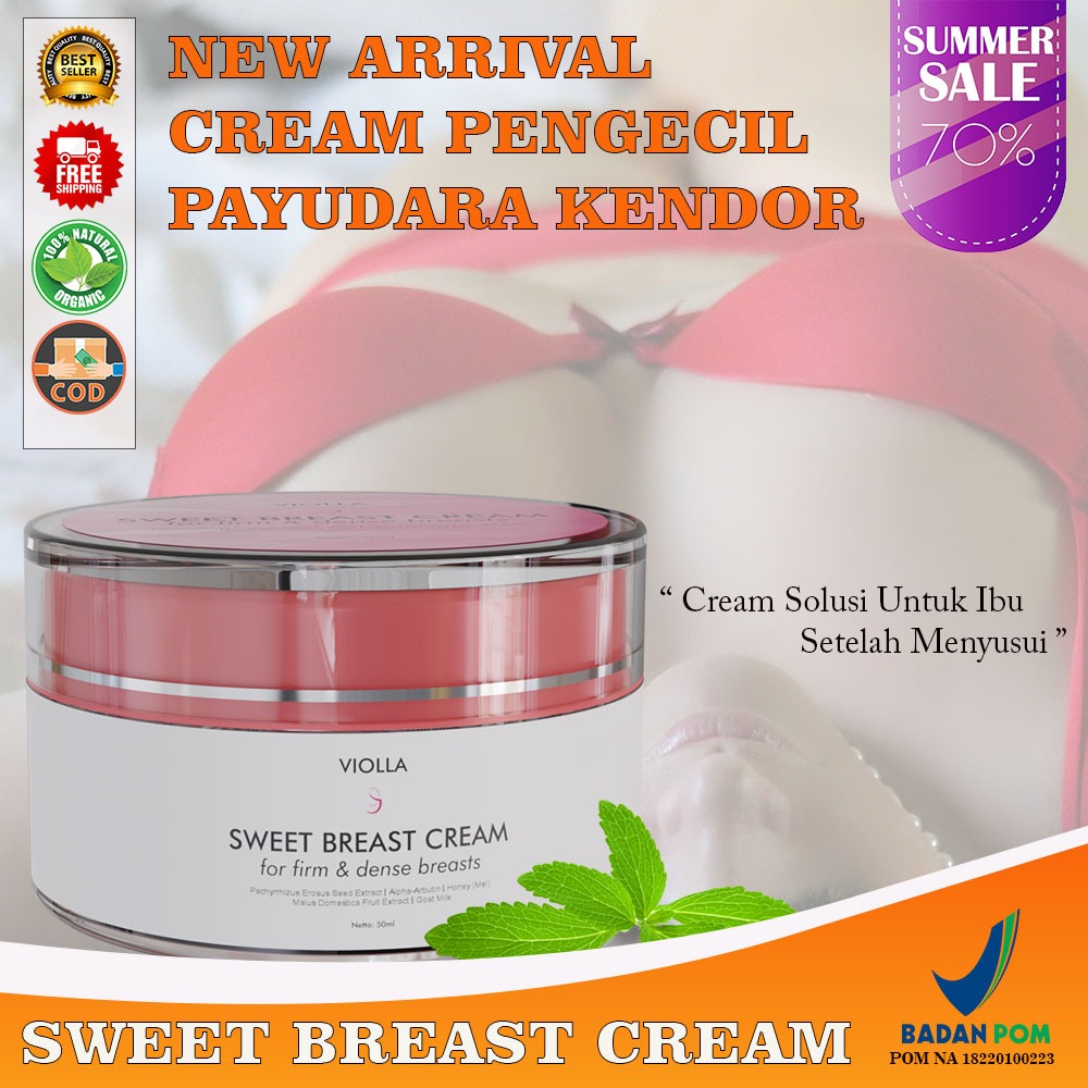 Sweet breast Cream pengecil payudara ampuh permanen pengencang payudara bpom pengecil payudara bpom 