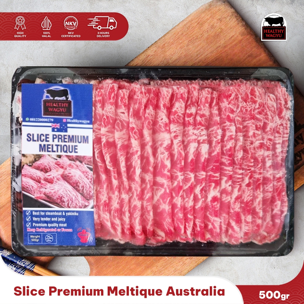 

Slice Beef Meltique Australia 500 Gram Healthy wagyu