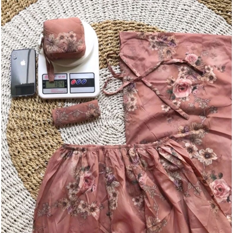 MUKENA TRAVELLING PARASUT KOREA MOTIF PREMIUM