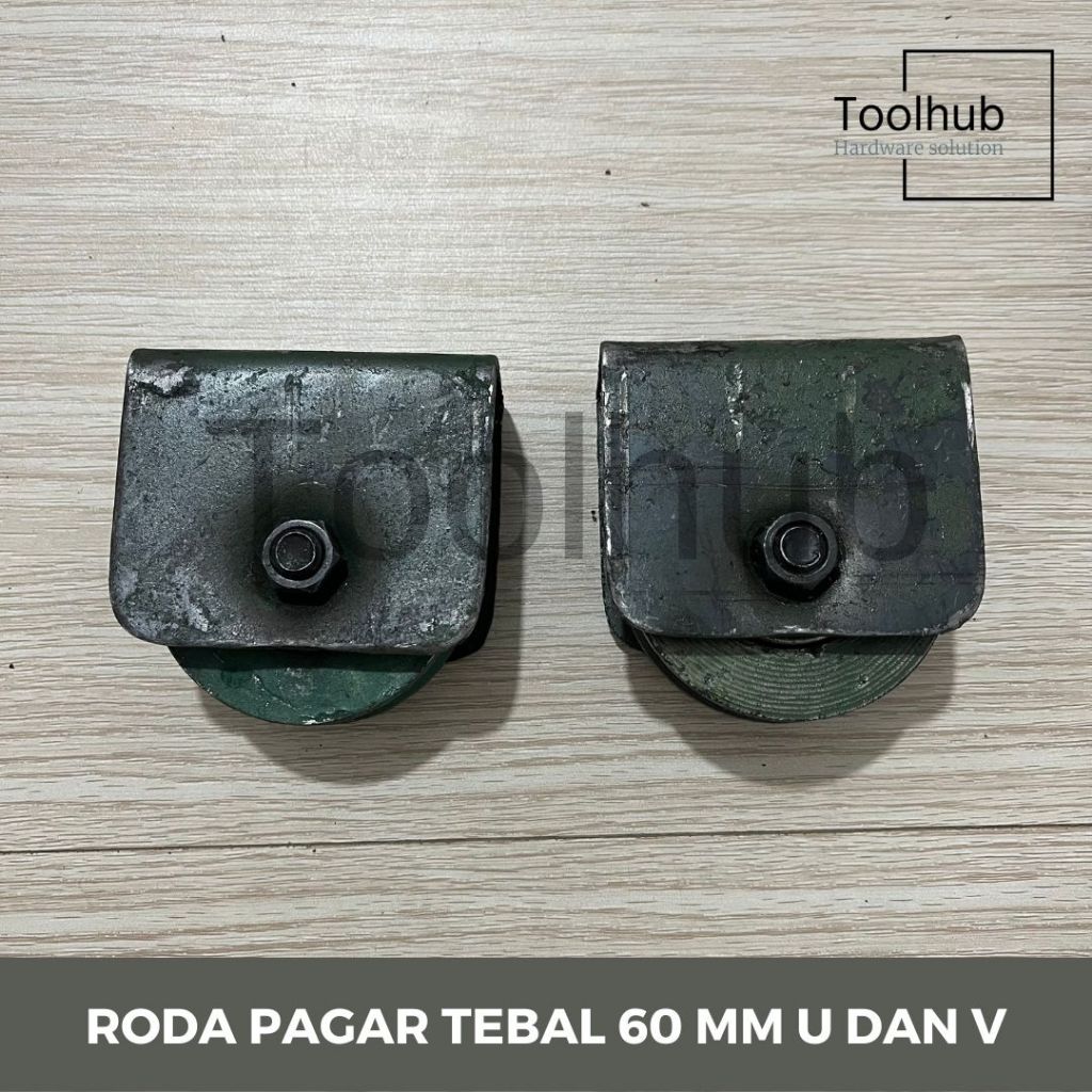 Astrea Fashion Roda Pagar Tebal 60 Mm U Dan V Roda Pagar Besi Cor Roda Gerbang Roller Pintu Pagar