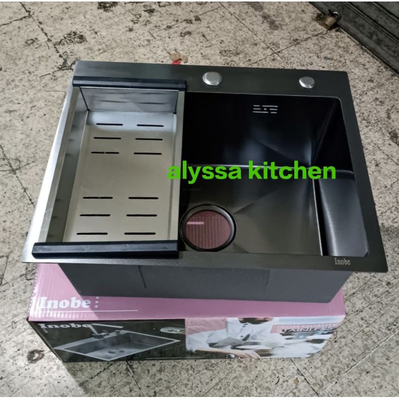 Kitchen Sink INOBE 5243 BLACK/ Kitchen sink stainless INOBE 52 X 43