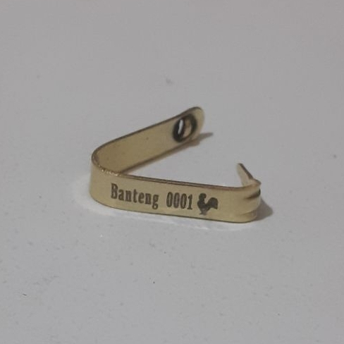 TERMURAH wingband wing band segel ayam penanda ayam IMPORT USA segel sayap ayam bisa request nama da