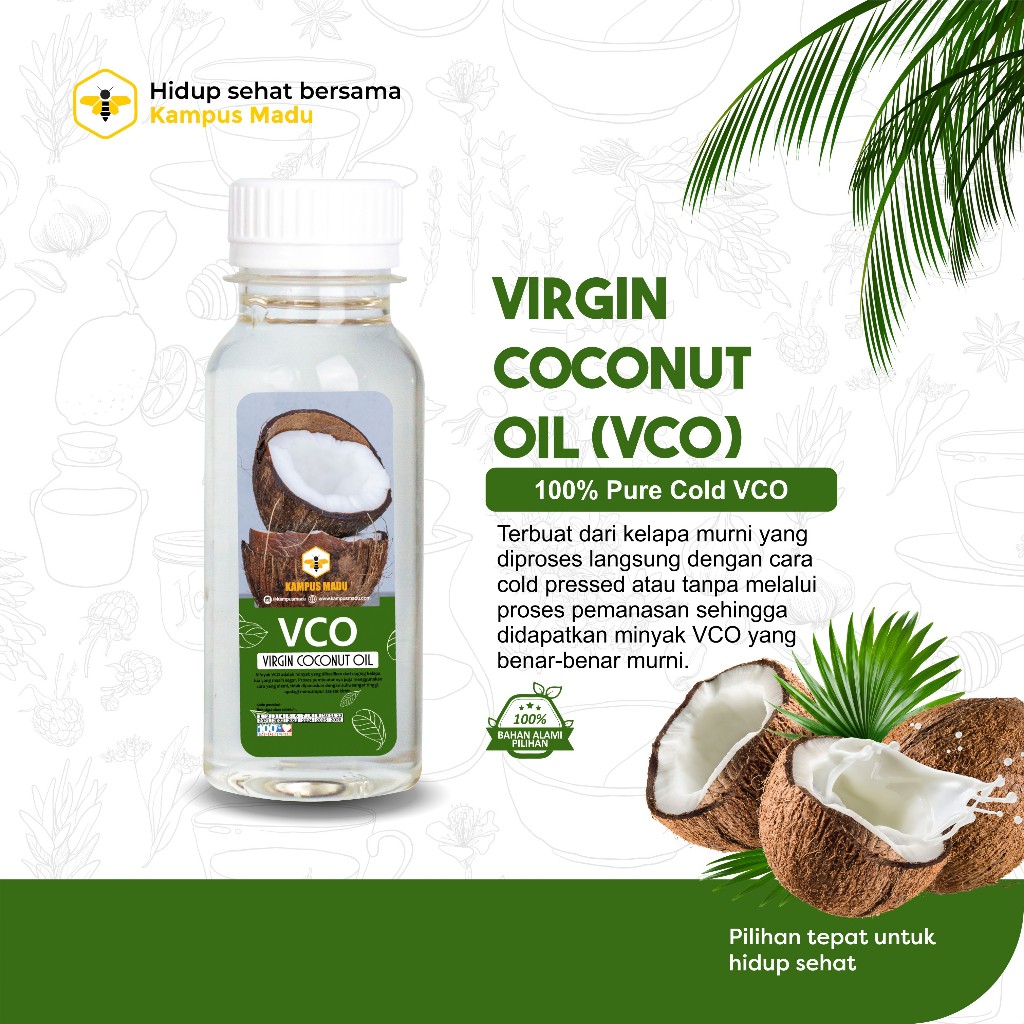 

Extra VCO (Virgin Coconut Oil) 100% Minyak kelapa Murni