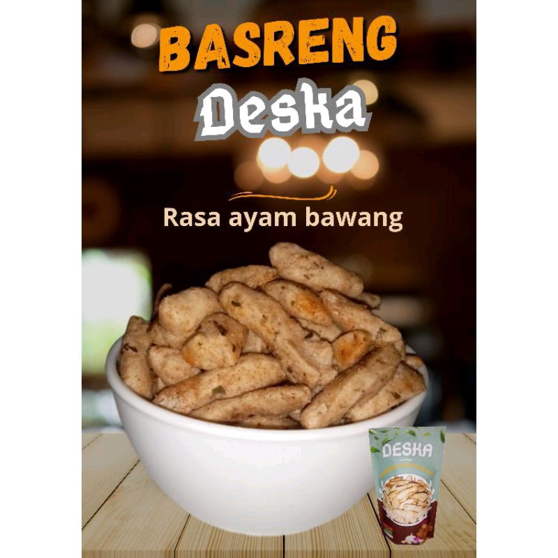 

Basreng bakso goreng rasa ayam bawang ukuran 100gr