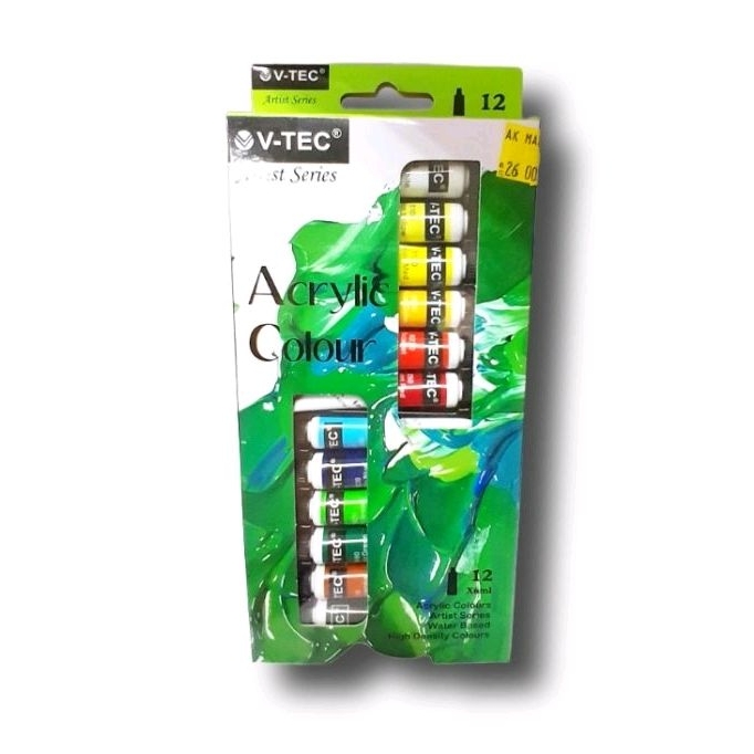 

V-Tec Acrylic Colour dan Kuas