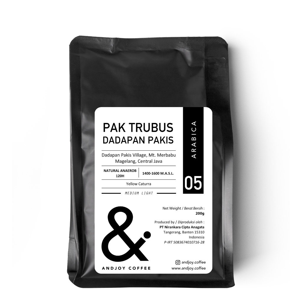 

BIJI KOPI ARABIKA - PAK TRUBUS DADAPAN PAKIS - NATURAL ANAEROB 200GR