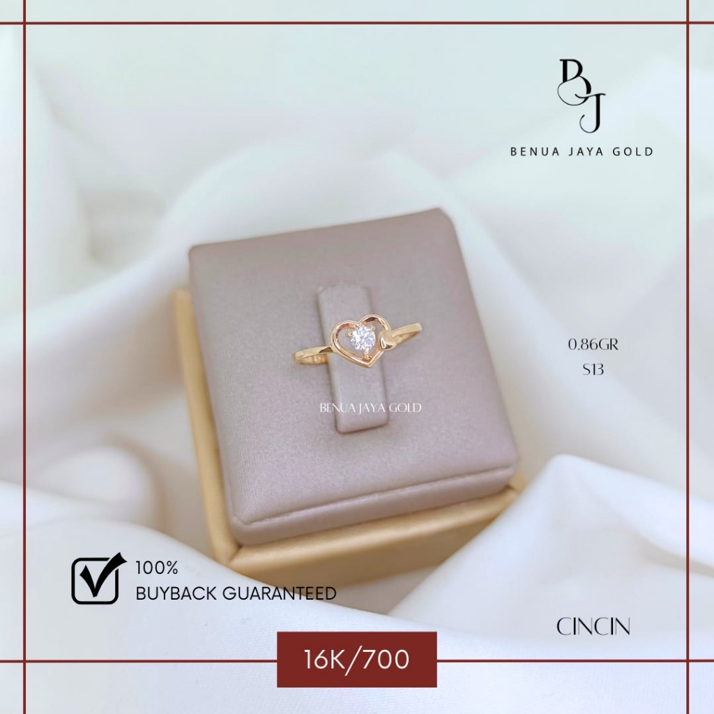Cincin Fashion Love Emas 16K/700