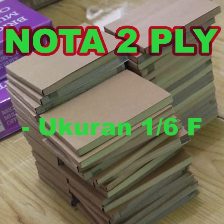 

(Murah) Nota Penjualan 2 Ply 1/6 Folio Custom Desain