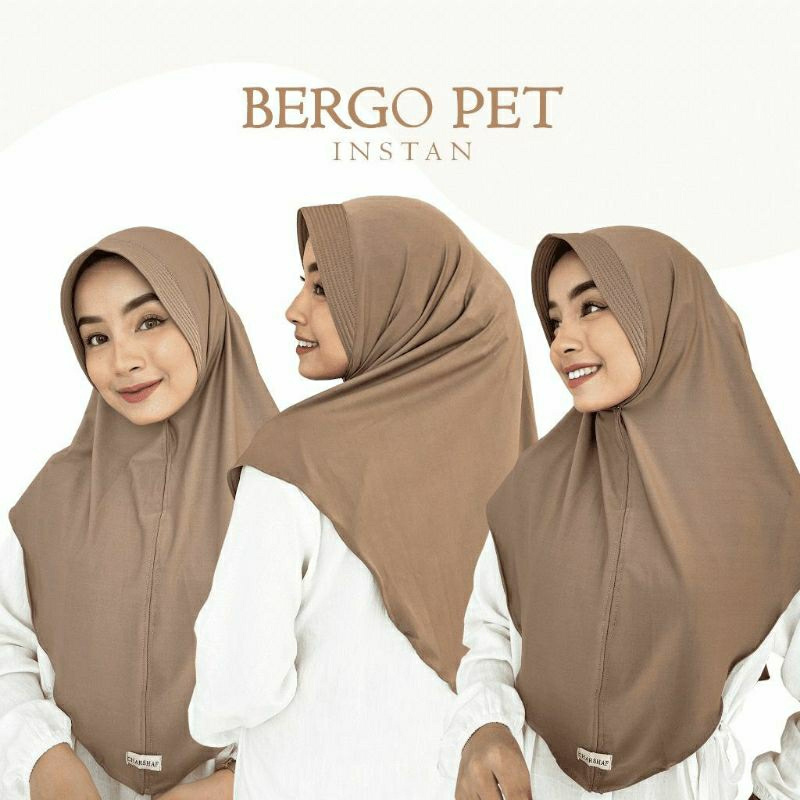 Jilbab Bergo Pet Jersey Premium Hamidah / Hijab Bergo Pet Jersey / Bergo Pet Instan / Hijab Instan B