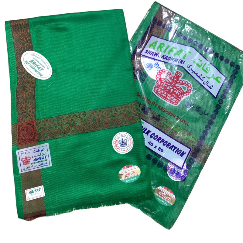 Sorban Hijau Arifat Kashmiri Panjang 100 x 200cm