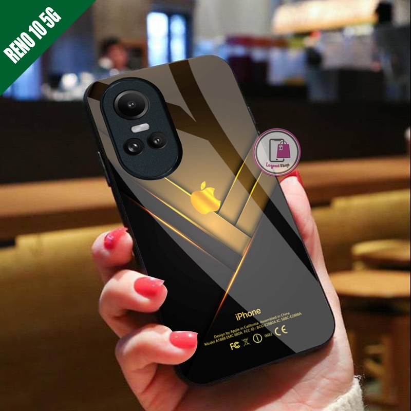 Case Kaca Oppo Reno 10 5G Motif Rokok Pelindung Body Dan Kamera [68]