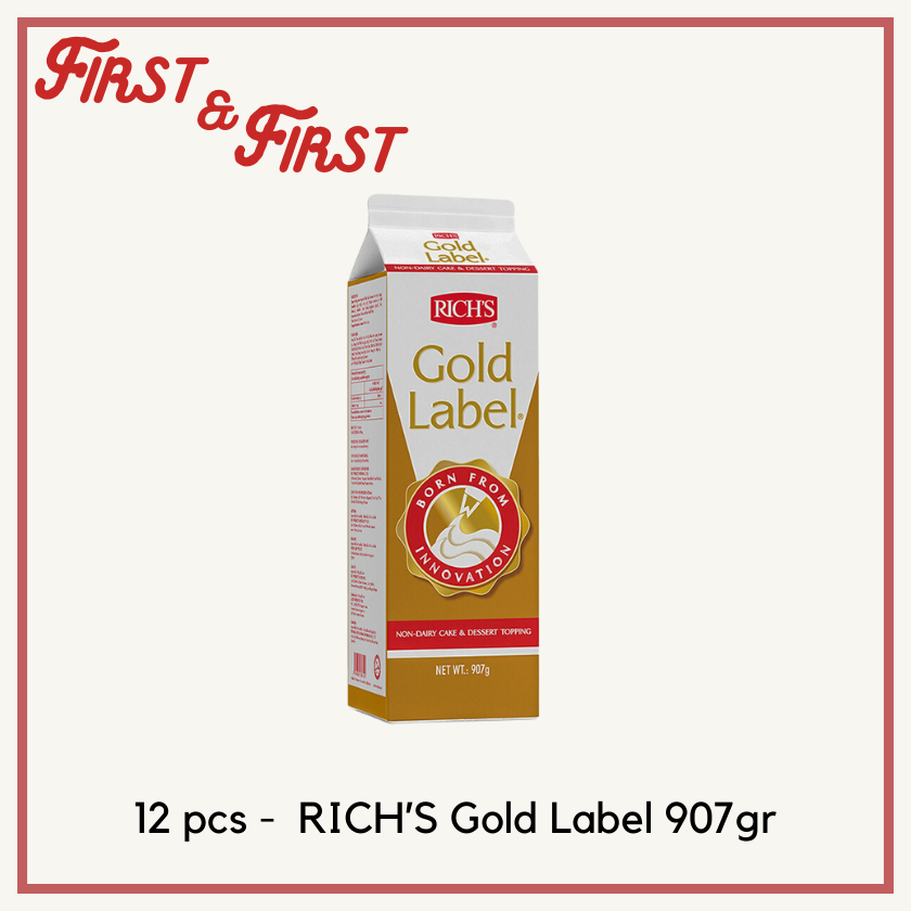 

Richs Gold Label Whipping Cream (1 karton 12pcs) [Khusus Gojek/Grab]
