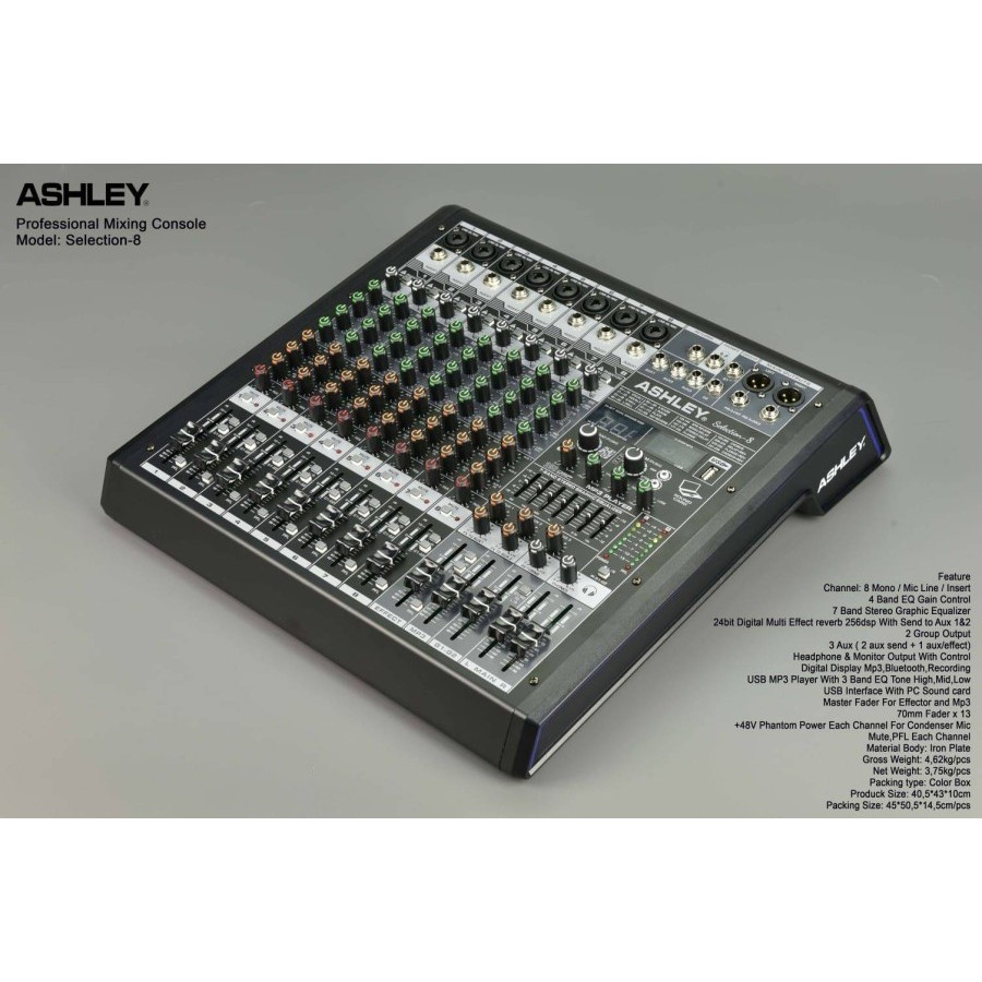 Mixer audio  ashley selection 8