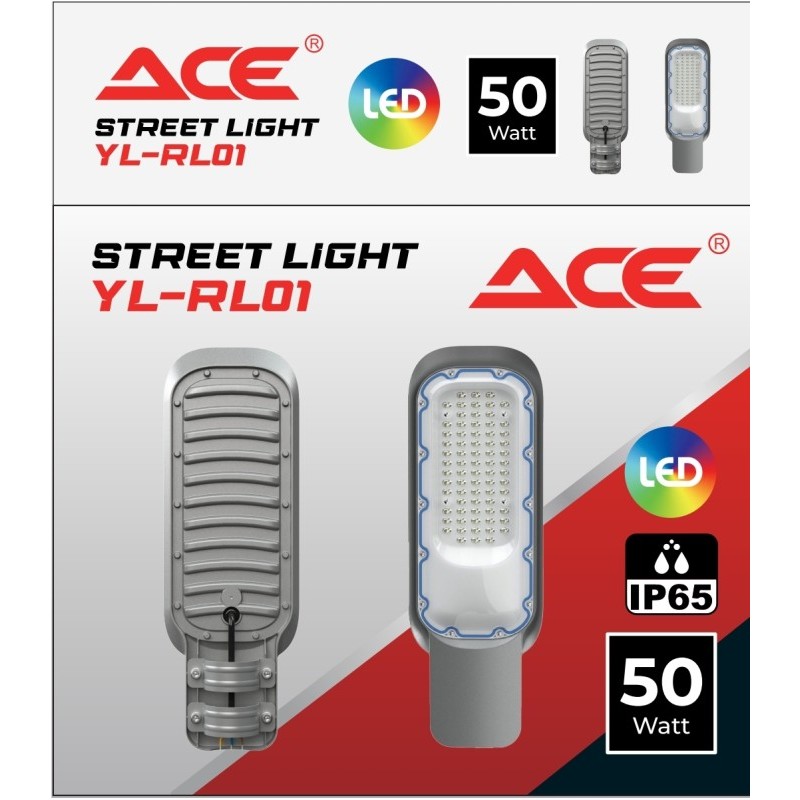 ACE  LAMPU JALAN LED 50 W YL-RL50 / LED ACE STREET LIGHT IP65