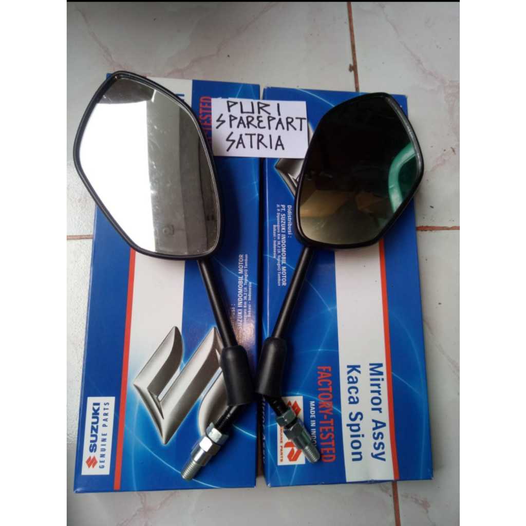 Sepasang Kaca Spion Motor Satria Fu Injeksi Original Suzuki Genuine Accesories SGA
