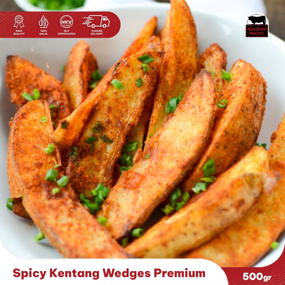 

Spicy Wedges - Kentang Weges Pedas 500 Gram Healthy wagyu