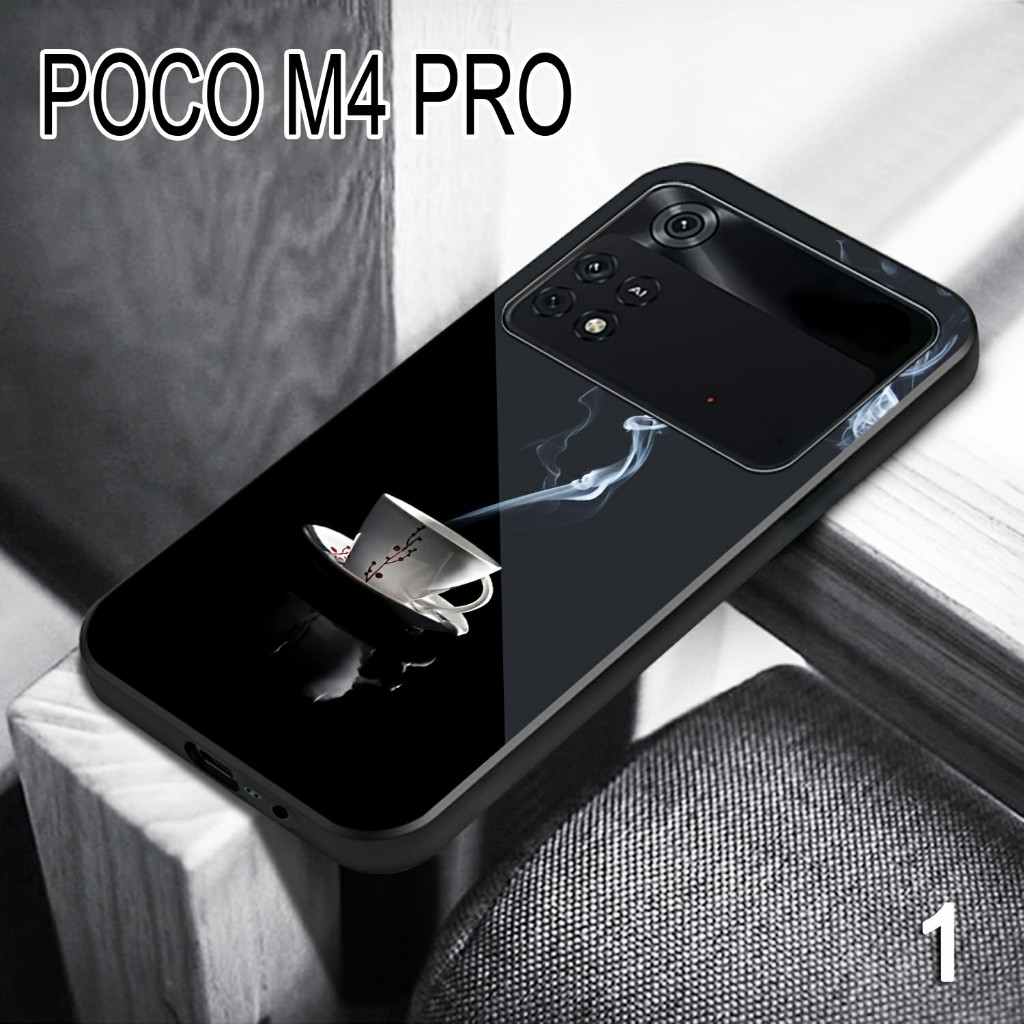Case Poco M4 Pro (H1373) Softcase Glass Kilau Poco M4 Pro Casing Hp Poco M4 Pro