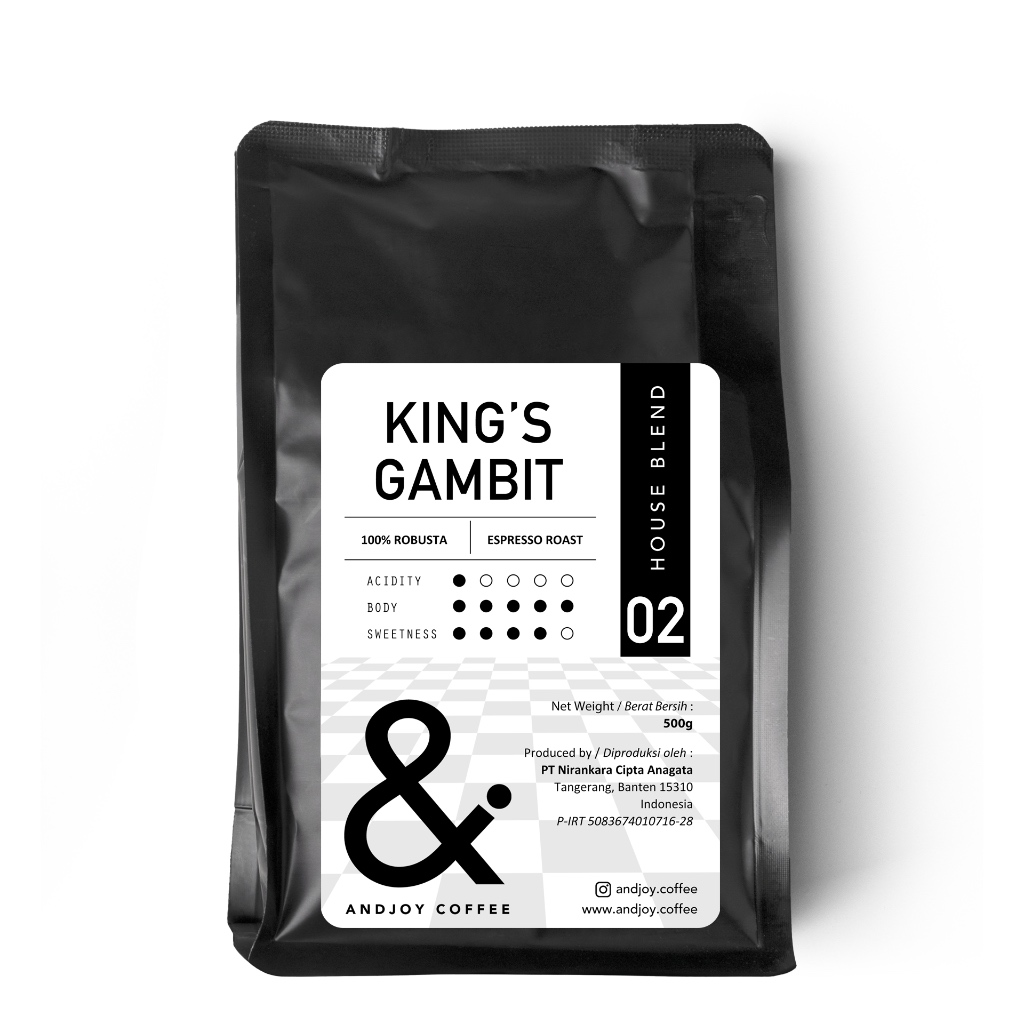

BIJI KOPI HOUSE BLEND - KING'S GAMBIT (FULL ROBUSTA) - 1KG